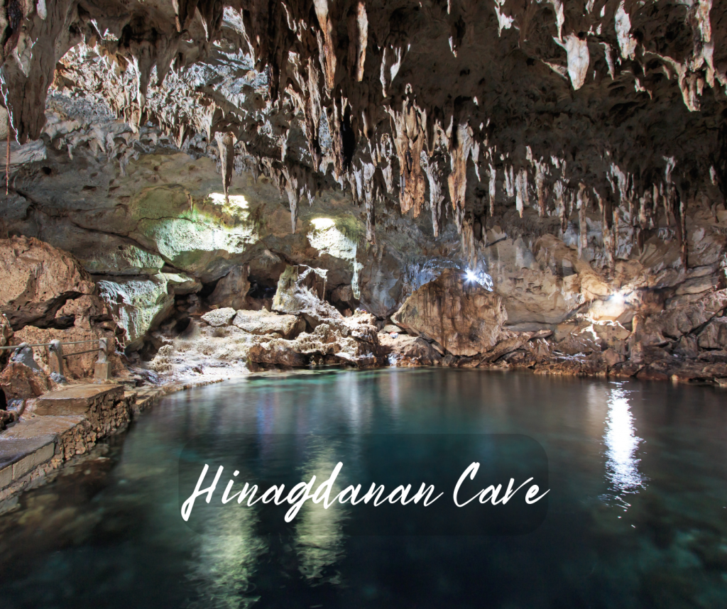 Is a limestone cave with a natural pool inside that's perfect for swimming. Its name came from the word "hangdanan," which means "ladder" in English. The cave has a small entrance that you have to go down a ladder to reach the pool. #HinagdananCave #PanglaoIsland #BoholTourism #PhilippinesTourism #NaturalWonders #TravelBohol #VisitBohol