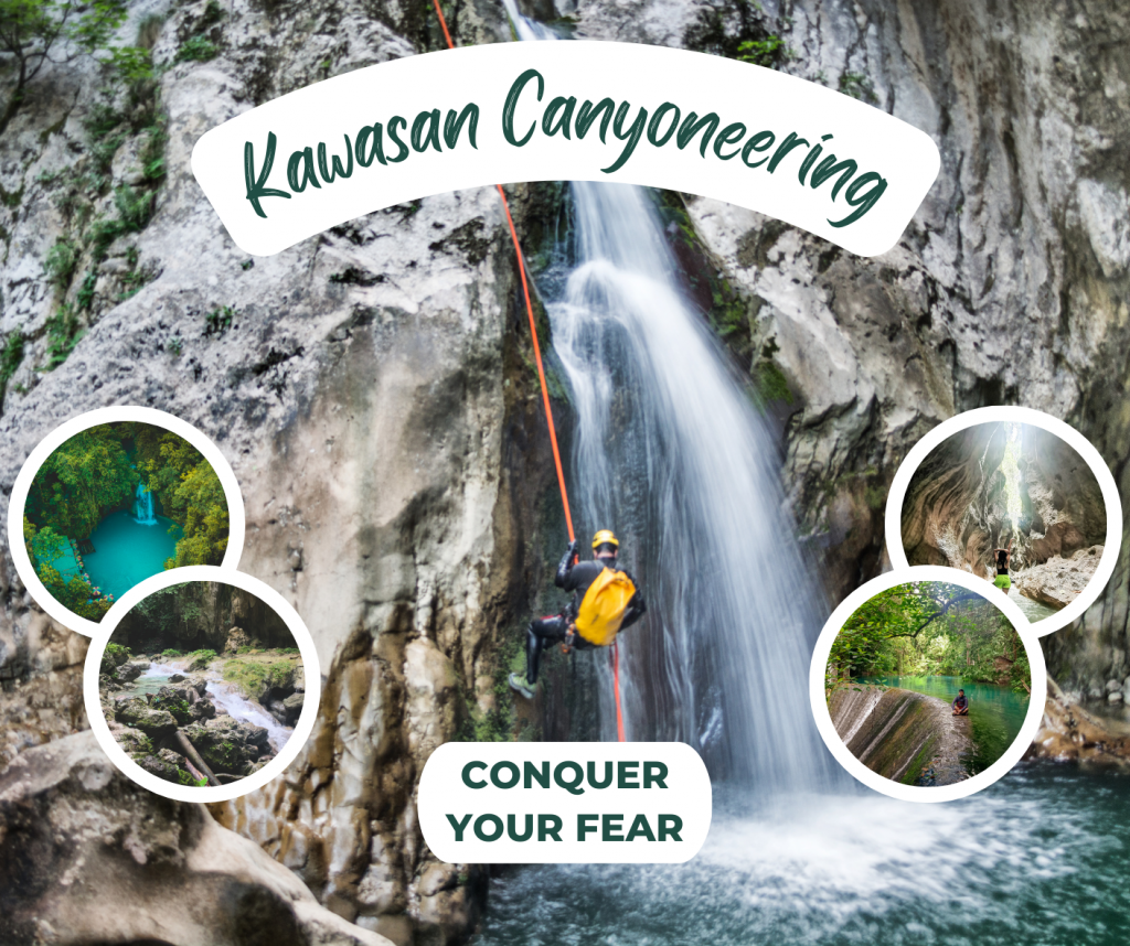 Is a popular adventure activity in Cebu that involves trekking, jumping, and swimming through the Kawasan River's canyons. It's an exciting and challenging experience that's perfect for thrill-seekers who want to test their limits and get an adrenaline rush. The canyoneering adventure is not for the faint-hearted, but the beautiful scenery and crystal-clear water make it all worth it. #KawasanCanyoneering #CebuAdventure #KawasanFalls #CebuTourism #EcoTourism #CanyoneeringPH #PhilippinesTravel #TravelPH #ThrillSeeker #AdrenalineRush #KanlaobRiver #NaturalWaterslide #CrystalClearWater #LocalGuides #SupportLocal #ProtectTheEnvironment